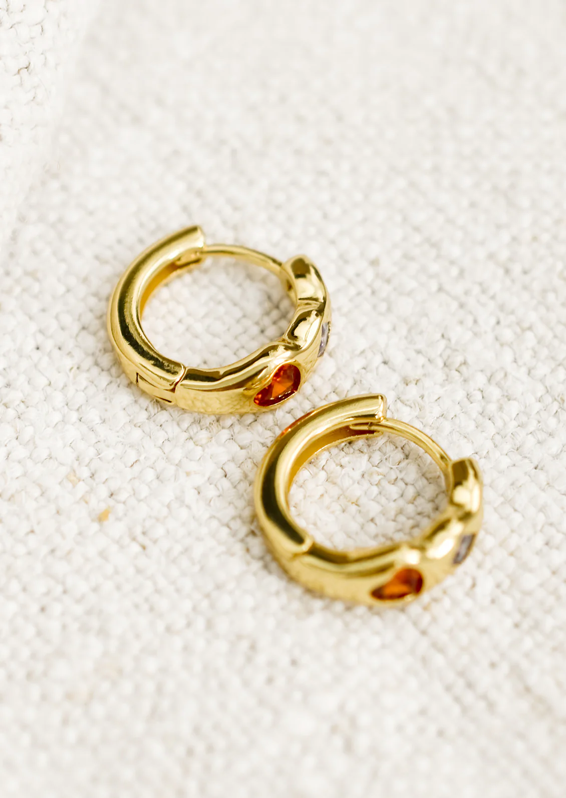 Gia Huggie Hoop Earrings - Image 3